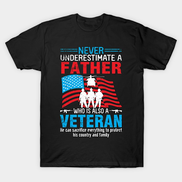 Happy Veteran Memorial Day Father T-Shirt by melanieteofila